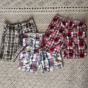 FADED GLORY Lot of 3 Men’s Madras Plaid Shorts 36